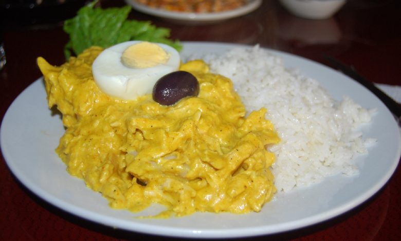 Aji de Gallina with Rice