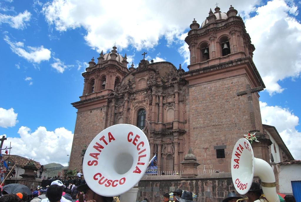 Susphones of Santa Cecilia Band in San Sebastian