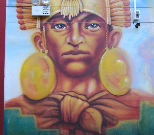 A Mural of the Inca in Cuzco