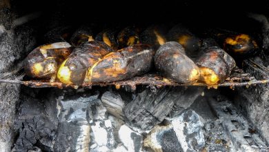 Bananas Baking over Hot Coals (Photo: Arnold Fernadez Coraza)