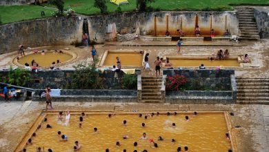 Bathing Pools of Warm Water in Lares