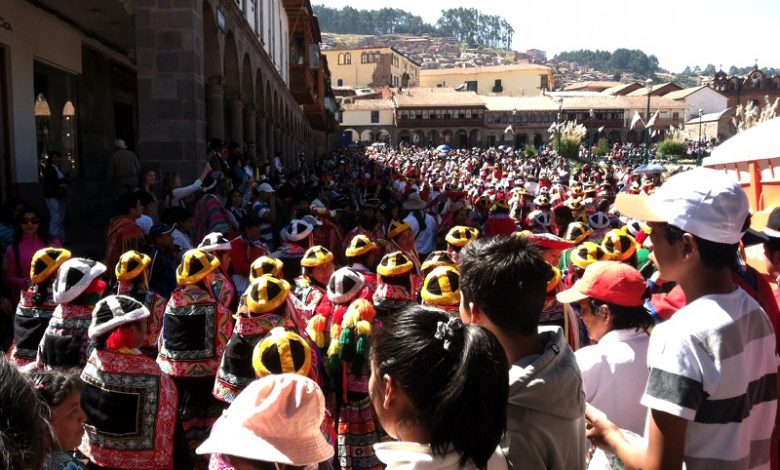 Merchants Parading Today In Cuzco (Photo: David Knowlton)