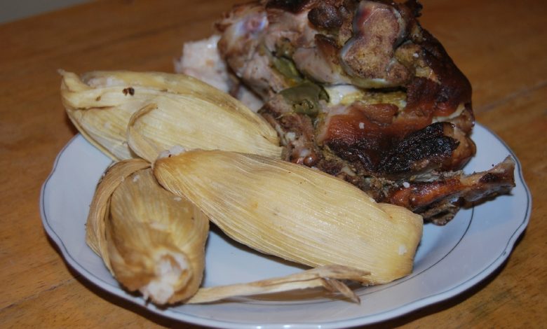 Traditional Dish for New Year - Lechon with Tamales (Walter Coraza Morveli)