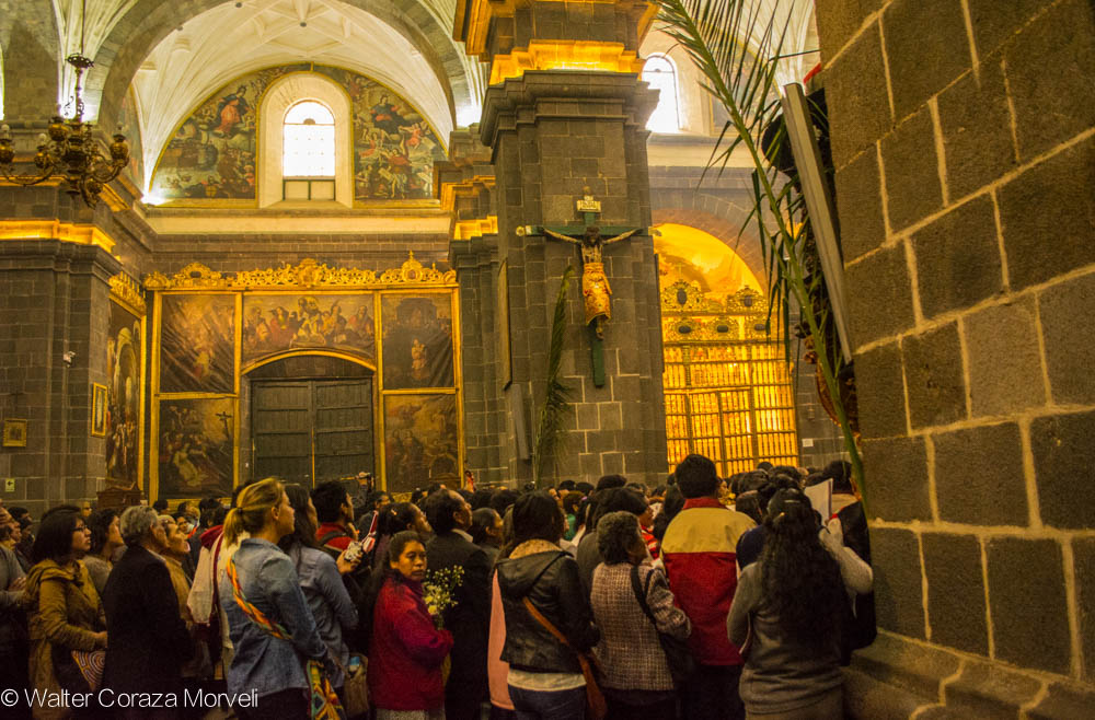 Easter Sunday Mass in Cuzco.