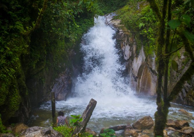 A Waterfall in the in the Jungle, Cusco