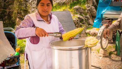 Cheese and Fresh Corn, a Natural Fast Food in Cuzco (Walter Coraza Morveli)