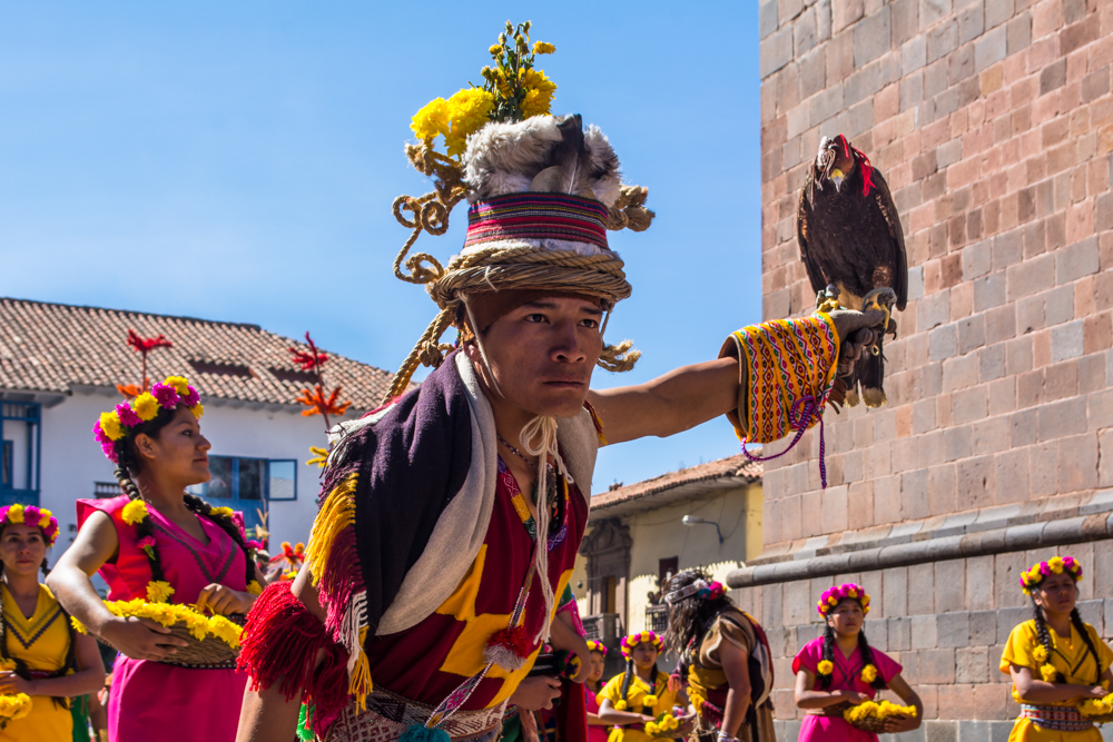 A Beautiful Dancer in the Into Raymi , Qoricancha (Hebert Huamani Jara )