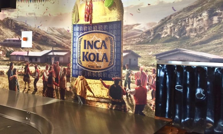 Inca Cola as Yunza in the Lima Airport (David Knowlton)