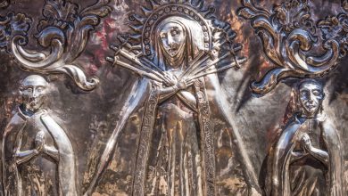 Detail of the Silver Car for the Monstrance of the Holy Host (Walter Coraza Morveli)