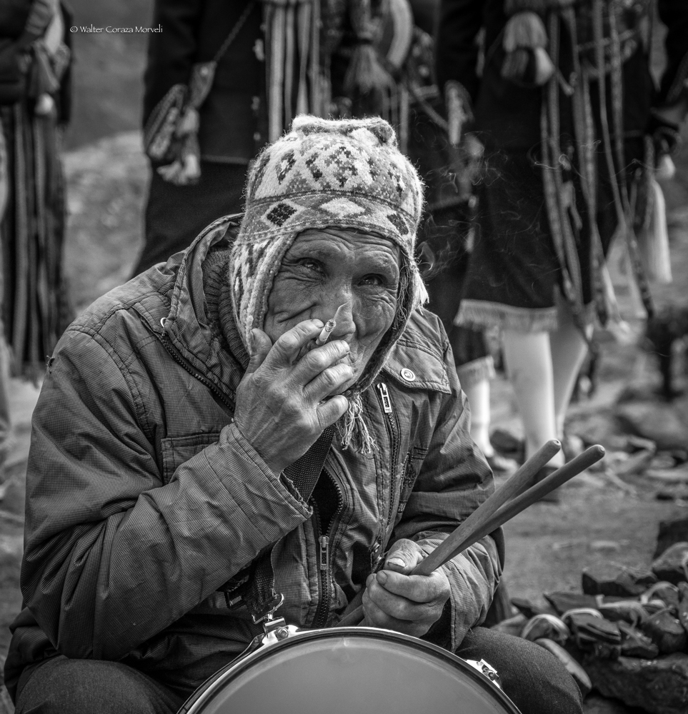 A Musician Smoking a Cigarette  (Walter Coraza Morveli)