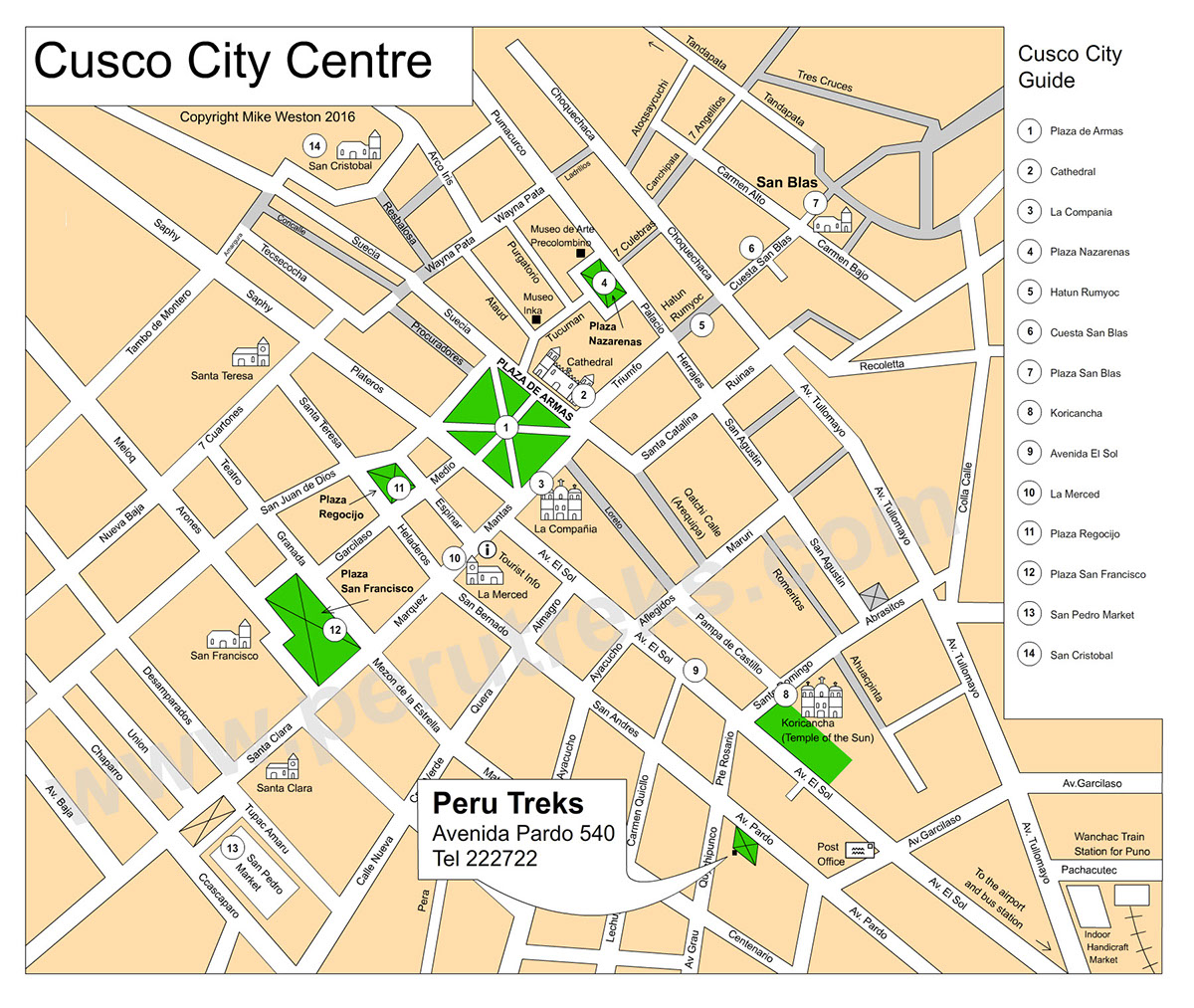 Cusco City Map