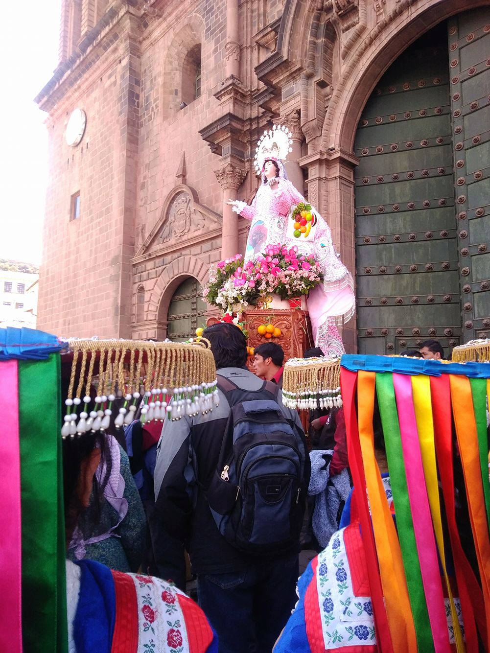 Virgen Asunta iniciando su procesión (Foto: Walter Coraza Morveli)