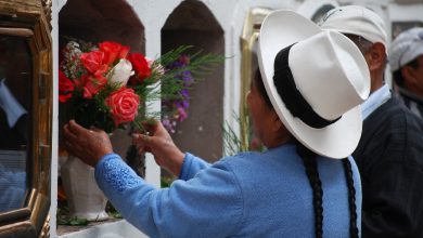 Flowers for Deads in Cuzco's Cemetery