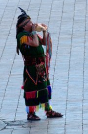The Pututu Trumpet Sounds Announcing the Inca (Photo: Brayan Coraza Morveli)