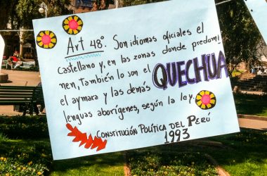 Quechua is Legal in Perú