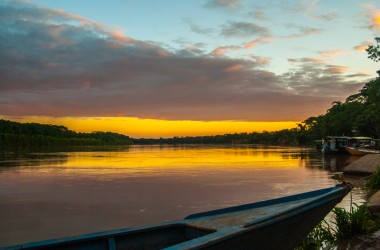 A nice Landscape of Puerto Maldonado River
