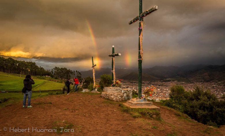 "Rain or shine, we love Cusco in the Season", a view from Sascayhuaman
