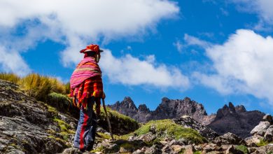 A Local Man Hiking the Trail to the Top (Hebert Edgardo Huamani Jara)