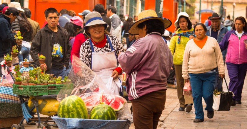 A casera offering sweet watermelons