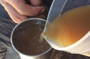 Serving a Cup of fresh Cambray (Walter Coraza Morveli)