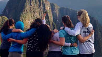 Sisters at Machu Picchu