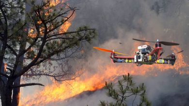 Controlling fire with drones